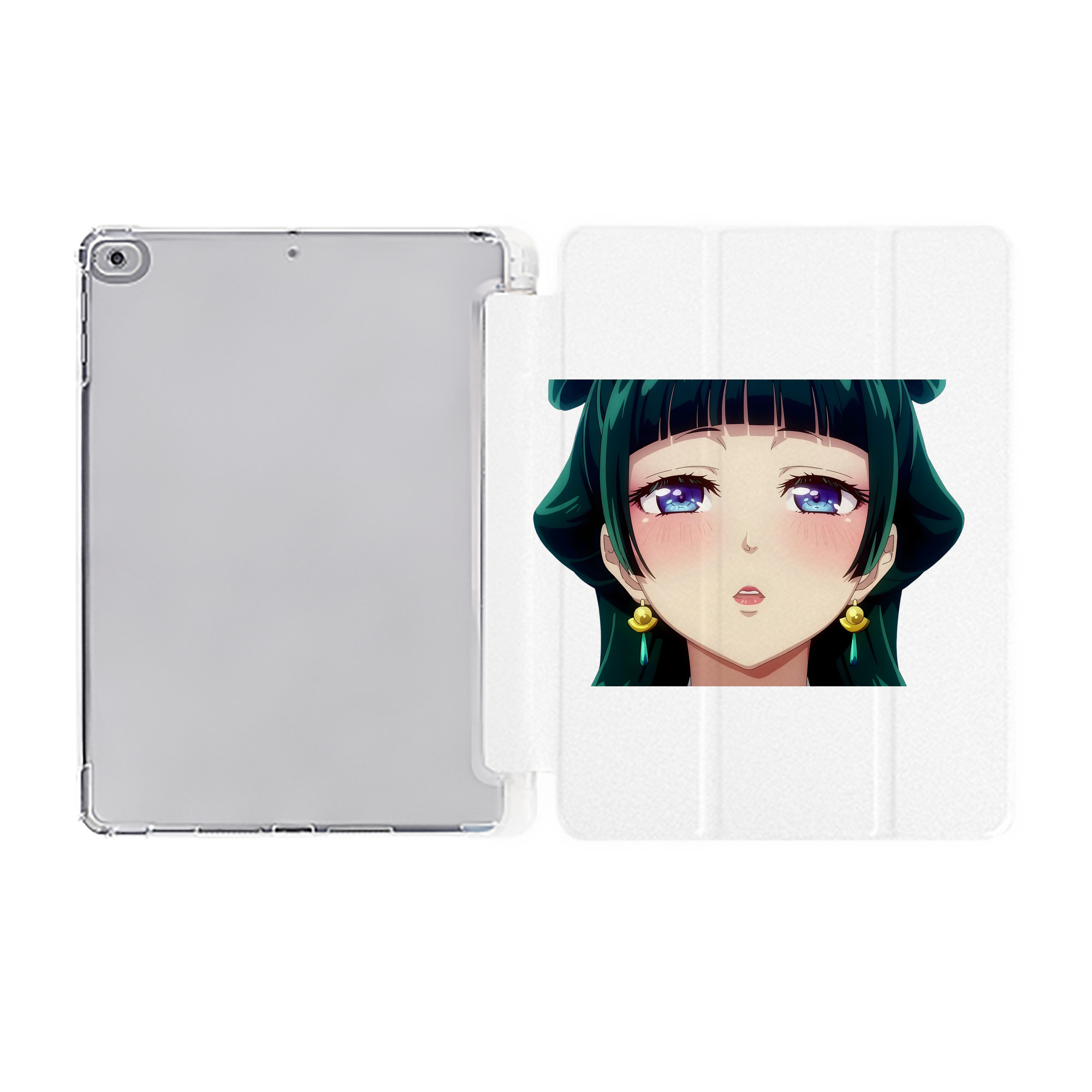 （画像用） 薬屋のひとりごと The Apothecary Diaries IPad ケース ペン収納付き 三つ折りスタンド PUレザー×シリコン 対応機種9.5/10.5/10.9インチ